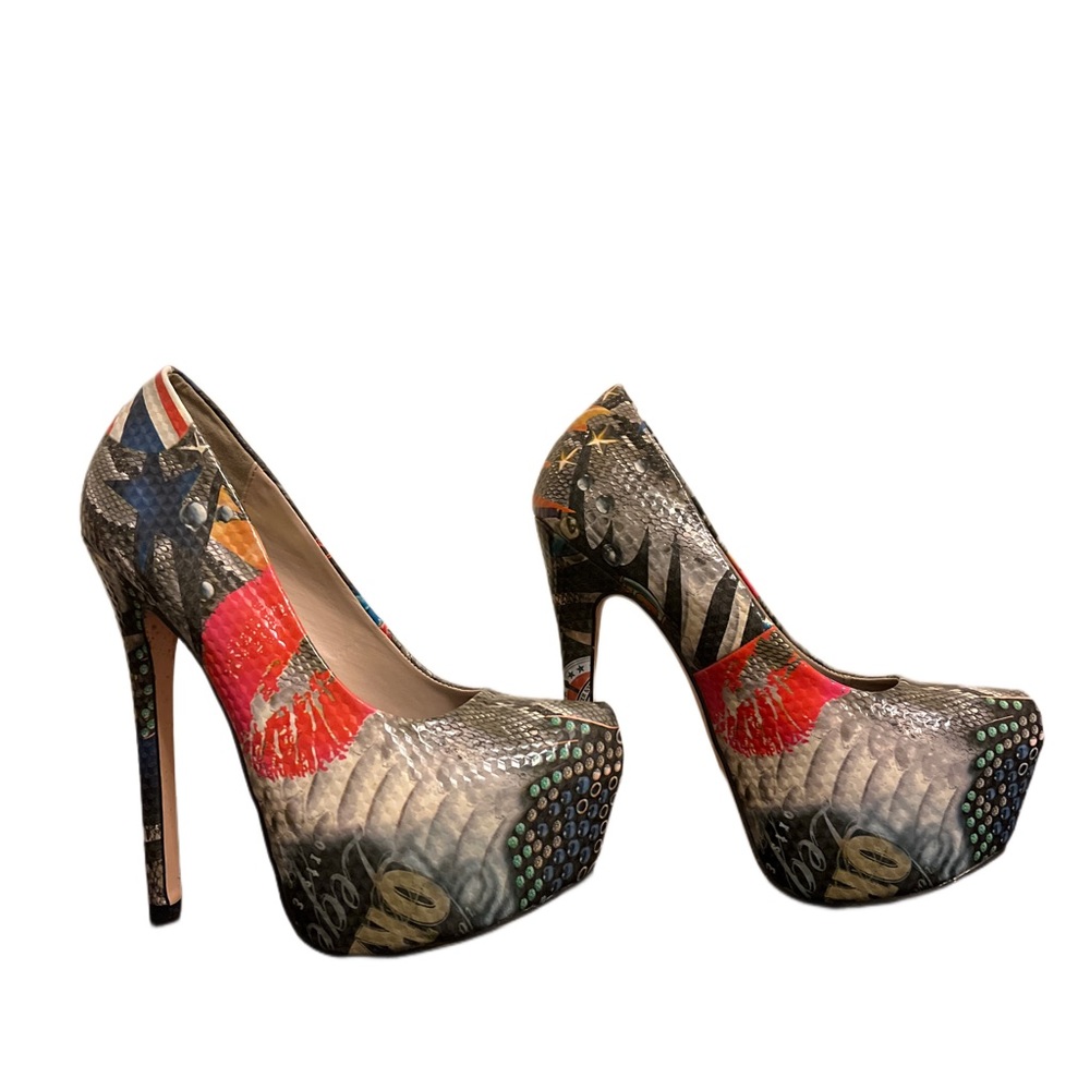Glam, extremely high heels